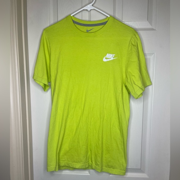 Nike men’s neon yellow tshirt sz small - Picture 1 of 6